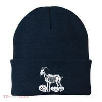 Goat Skeleton Birthday Halloweens Wo Beanie thumb 0