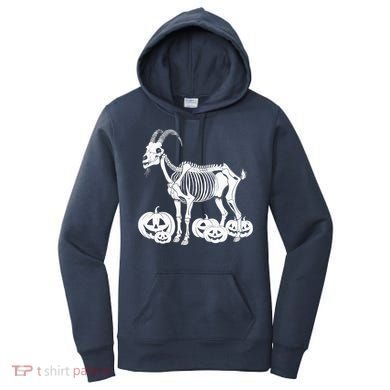 Goat Skeleton Birthday Halloweens Wo Women's Hoodie