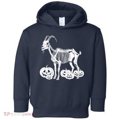 Goat Skeleton Birthday Halloweens Wo Toddler Hoodie