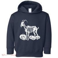 Goat Skeleton Birthday Halloweens Wo Toddler Hoodie thumb 0