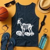 Goat Skeleton Birthday Halloweens Wo Tank Top thumb 4