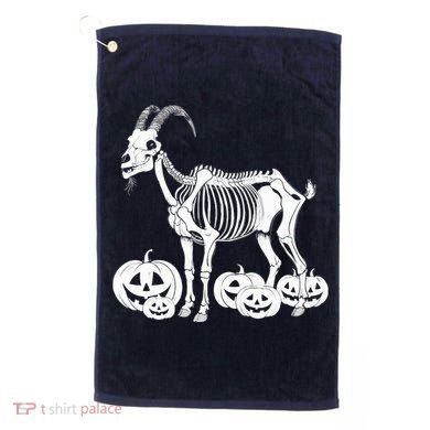 Goat Skeleton Birthday Halloweens Wo Golf Towel