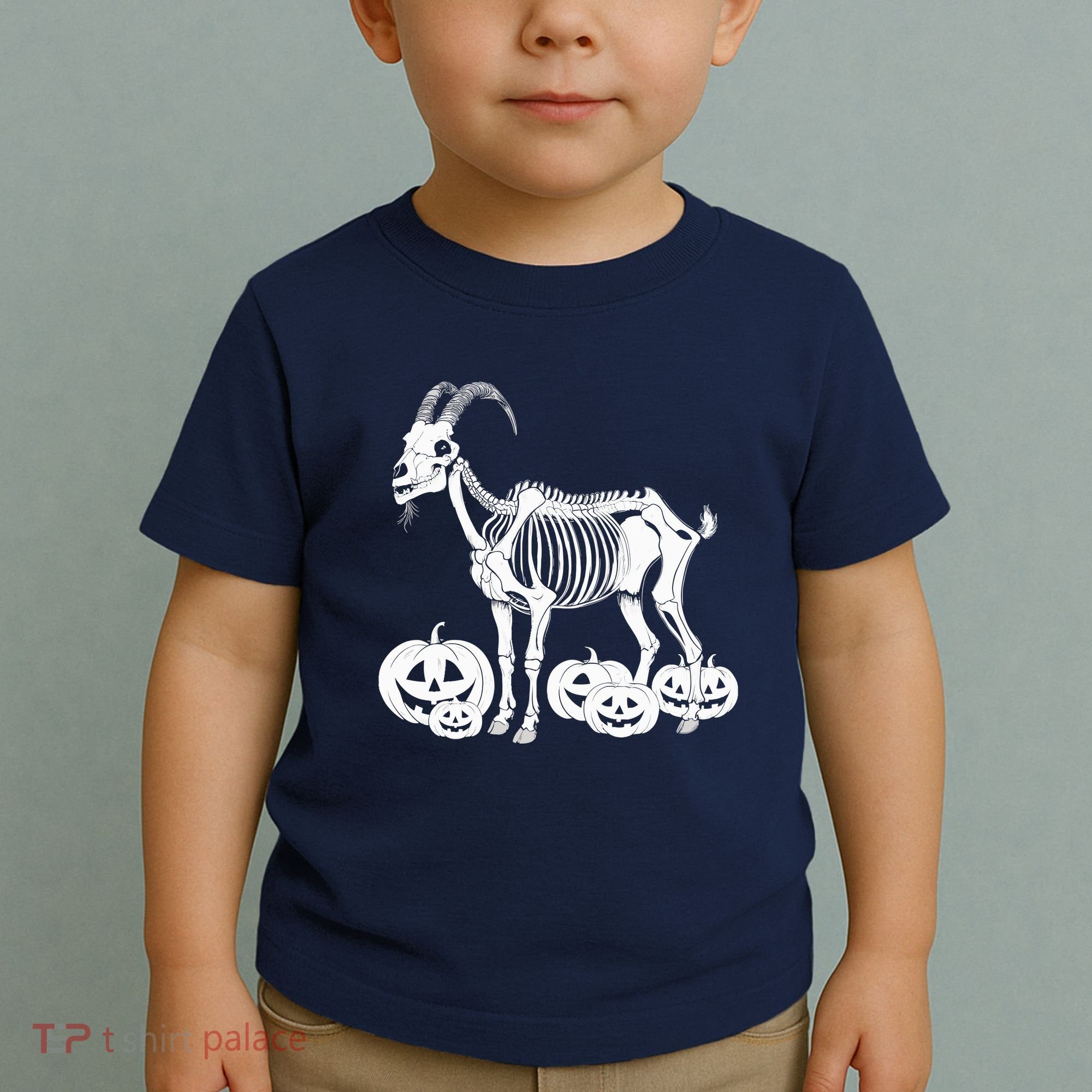 Goat Skeleton Birthday Halloweens Wo Toddler T-Shirt