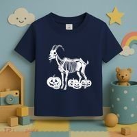 Goat Skeleton Birthday Halloweens Wo Toddler T-Shirt thumb 3