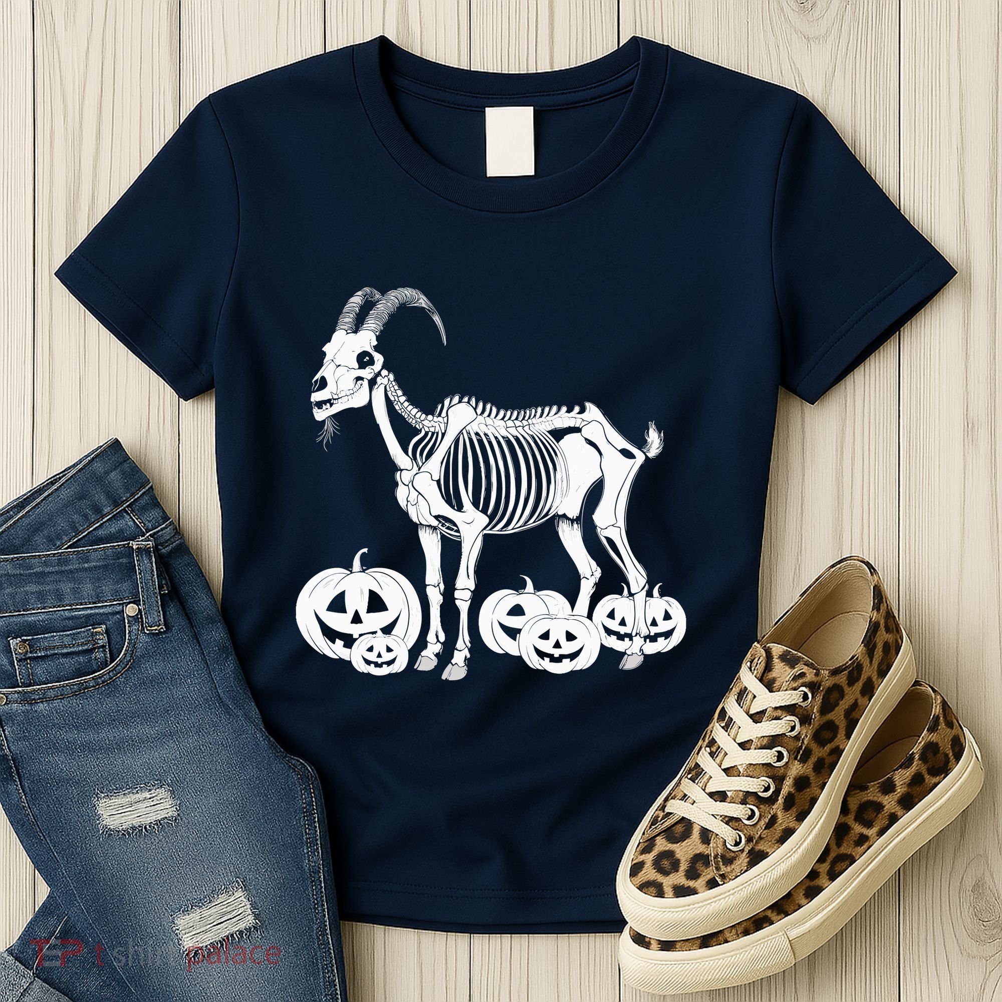 Goat Skeleton Birthday Halloweens Wo Women's T-Shirt