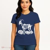 Goat Skeleton Birthday Halloweens Wo Women's T-Shirt thumb 4