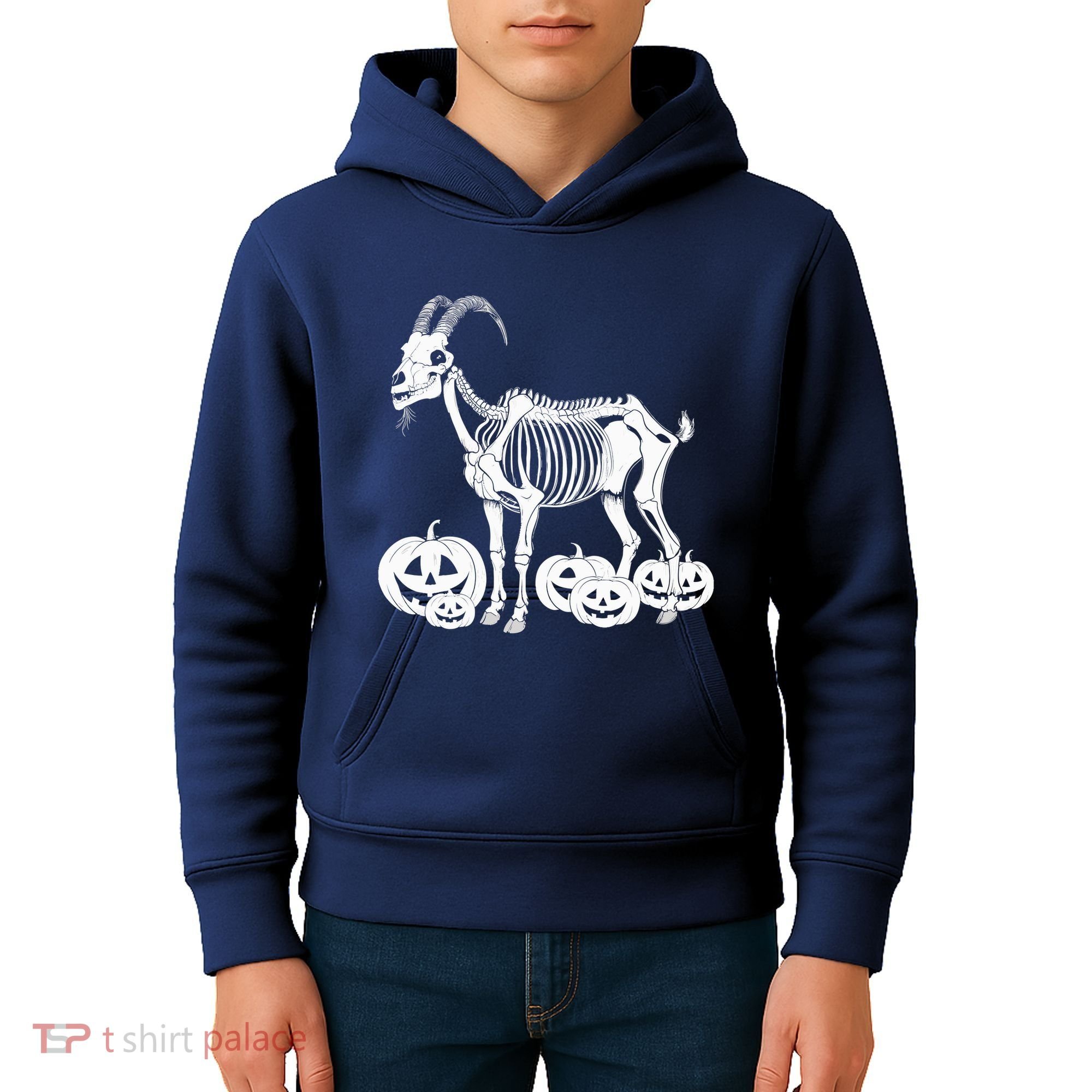 Goat Skeleton Birthday Halloweens Wo Kids Hoodie