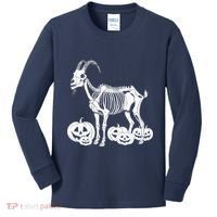 Goat Skeleton Birthday Halloweens Wo Kids Long Sleeve Shirt thumb 0