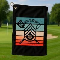 Grill Sergeant Bbq Master Master Of Grilling Golf Towel thumb 1