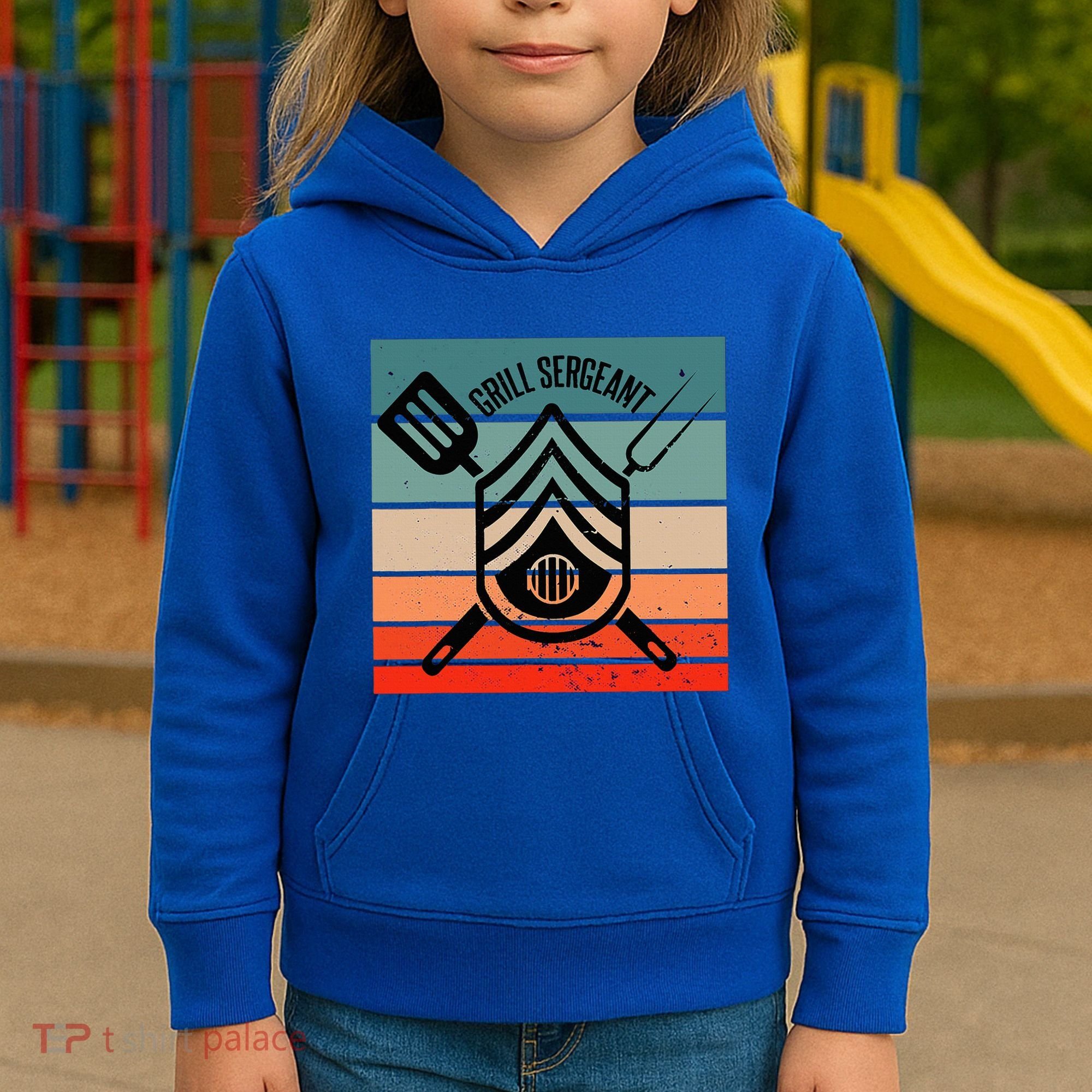 Grill Sergeant Bbq Master Master Of Grilling Kids Hoodie