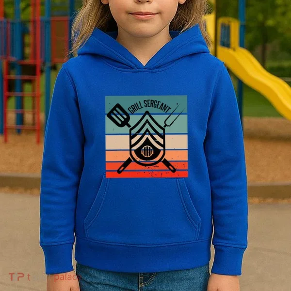 Grill Sergeant Bbq Master Master Of Grilling Kids Hoodie