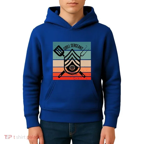 Grill Sergeant Bbq Master Master Of Grilling Kids Hoodie