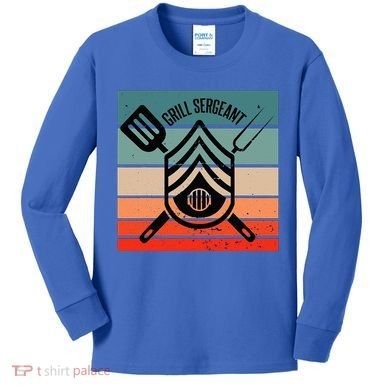 Grill Sergeant Bbq Master Master Of Grilling Kids Long Sleeve Shirt