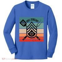 Grill Sergeant Bbq Master Master Of Grilling Kids Long Sleeve Shirt thumb 0