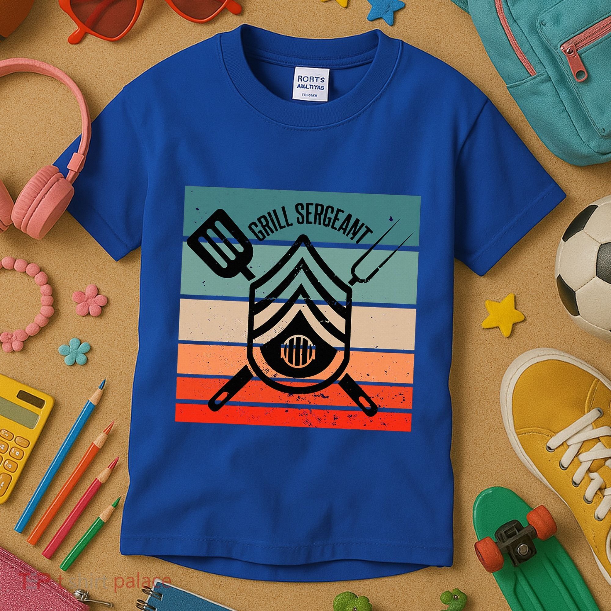Grill Sergeant Bbq Master Master Of Grilling Kids T-Shirt