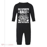 Go Sports Ball Funny Fun Sporting Meaningful Gift Infant Fleece One Piece thumb 0