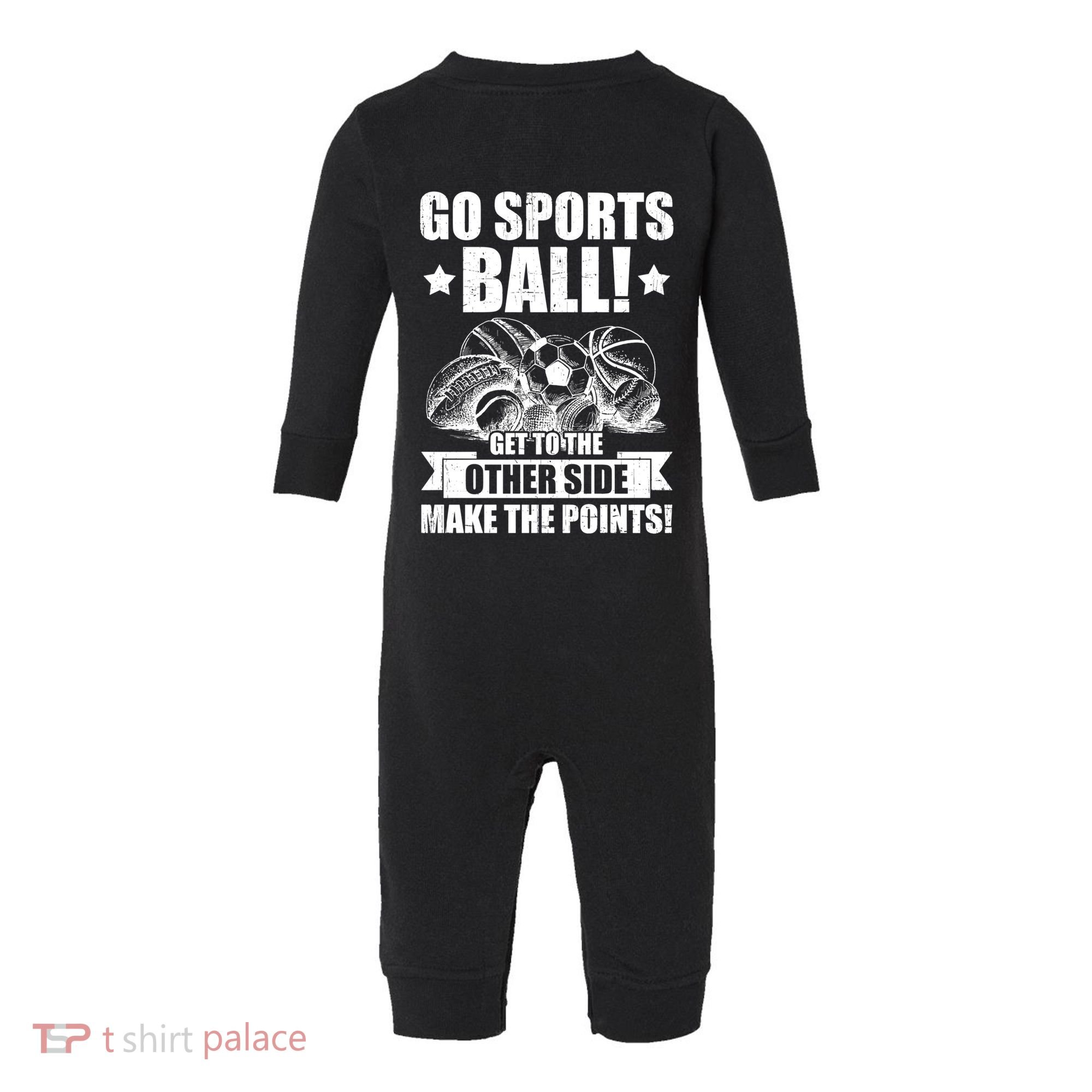 Go Sports Ball Funny Fun Sporting Meaningful Gift Infant Fleece One Piece