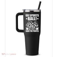 Go Sports Ball Funny Fun Sporting Meaningful Gift 40oz Vacuum Insulated Stainless Steel Travel Tumbler thumb 2
