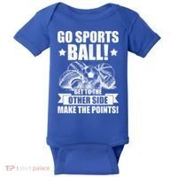 Go Sports Ball Funny Fun Sporting Meaningful Gift Baby Bodysuit thumb 0