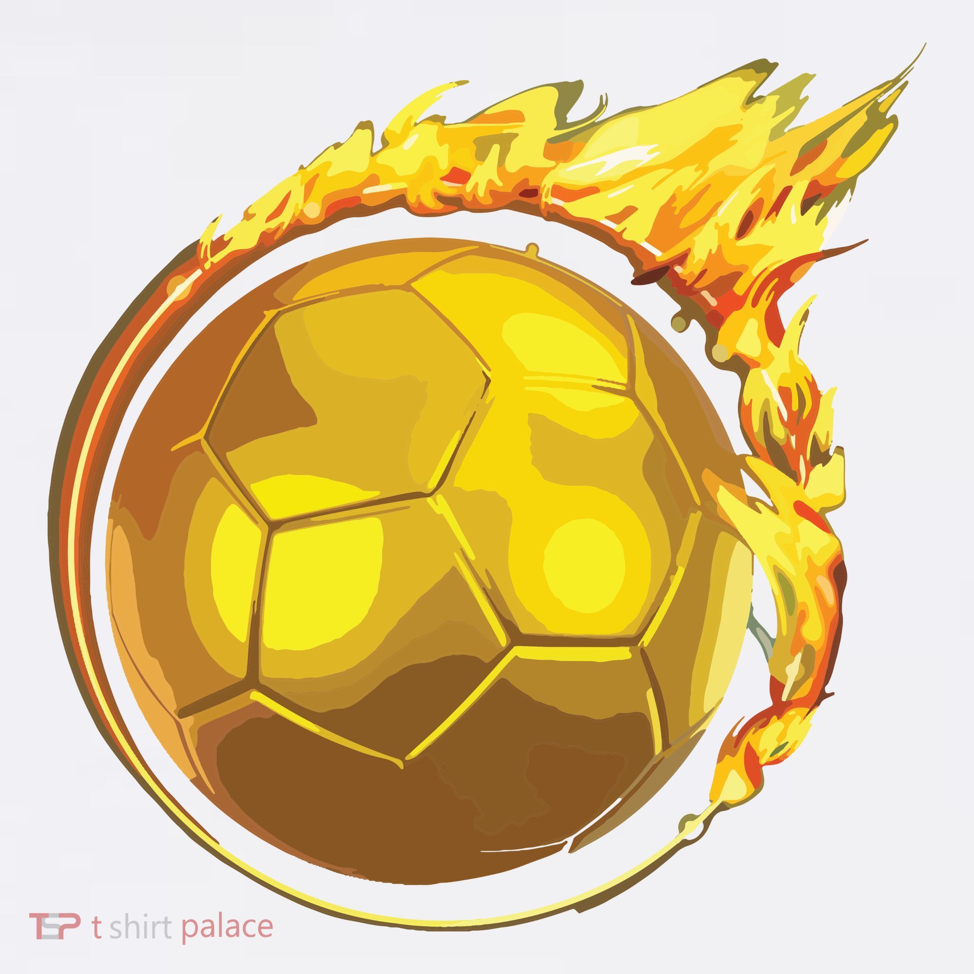 Gold Soccer Ball Flames Flaming Flying Soccer Ball On Fire Women's Hoodie