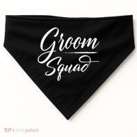 Groom Squad Bachelor Party Groom Wedding Gift USA-Made Doggie Bandana thumb 0