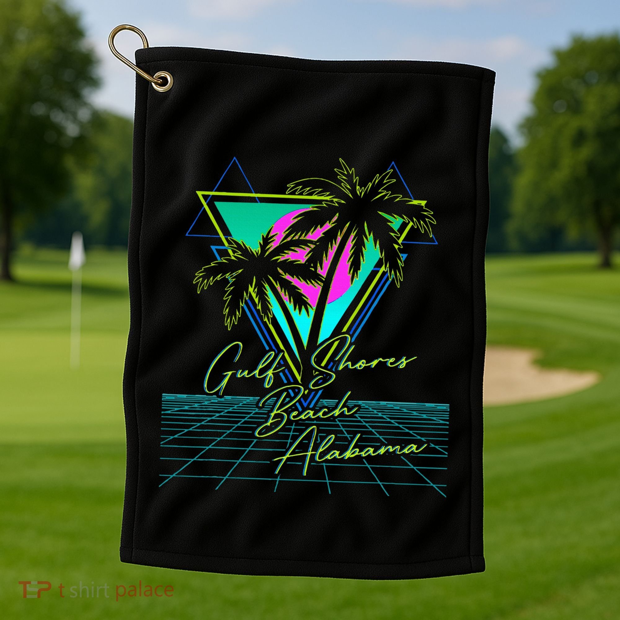 Gulf Shores Beach Alabama Spring Break Vacation Souvenir Golf Towel