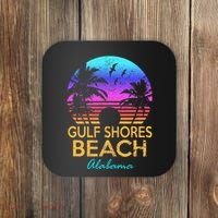 Gulf Shores Beach Alabama Spring Break Vacation Trip Graphic Coaster thumb 0