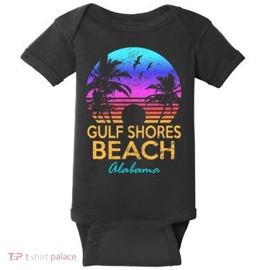 Gulf Shores Beach Alabama Spring Break Vacation Trip Graphic Baby Bodysuit