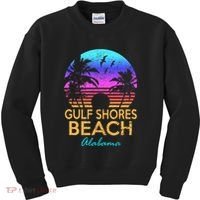 Gulf Shores Beach Alabama Spring Break Vacation Trip Graphic Kids Sweatshirt thumb 0