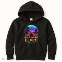 Gulf Shores Beach Alabama Spring Break Vacation Trip Graphic Kids Hoodie thumb 0