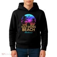 Gulf Shores Beach Alabama Spring Break Vacation Trip Graphic Kids Hoodie thumb 4