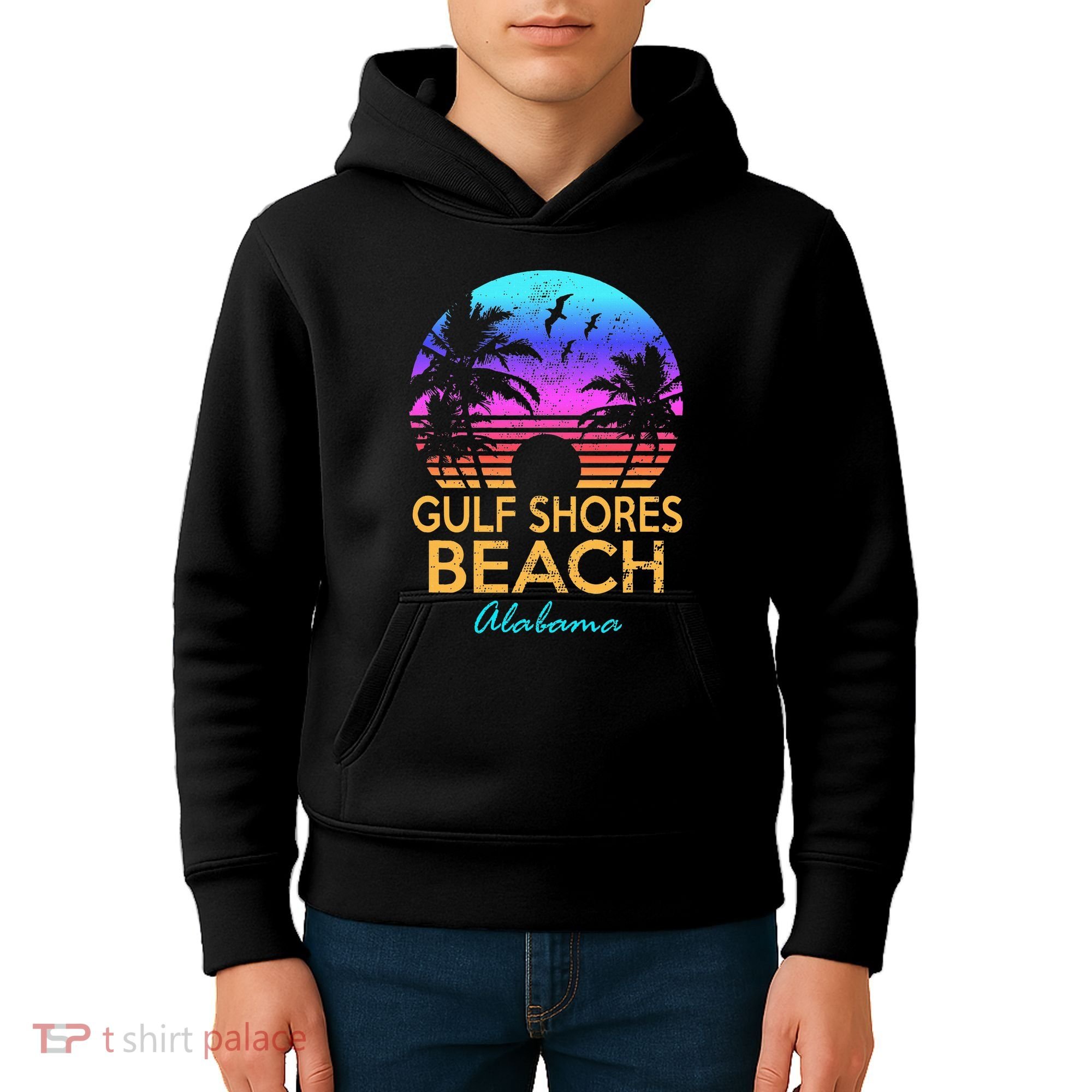 Gulf Shores Beach Alabama Spring Break Vacation Trip Graphic Kids Hoodie