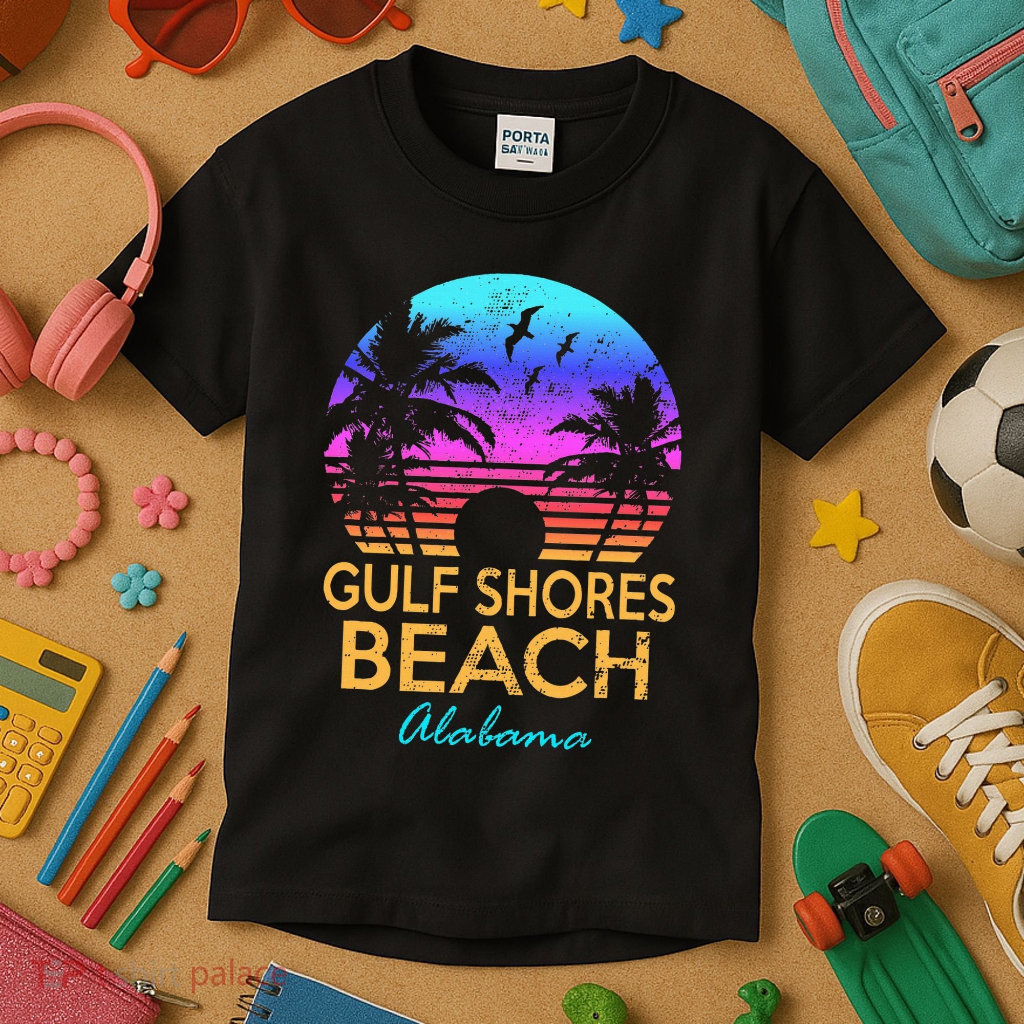 Gulf Shores Beach Alabama Spring Break Vacation Trip Graphic Kids T-Shirt