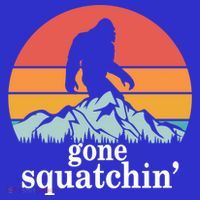 Gone Squatchin Bigfoot Mountain Retro Style Gift Sweatshirt thumb 3