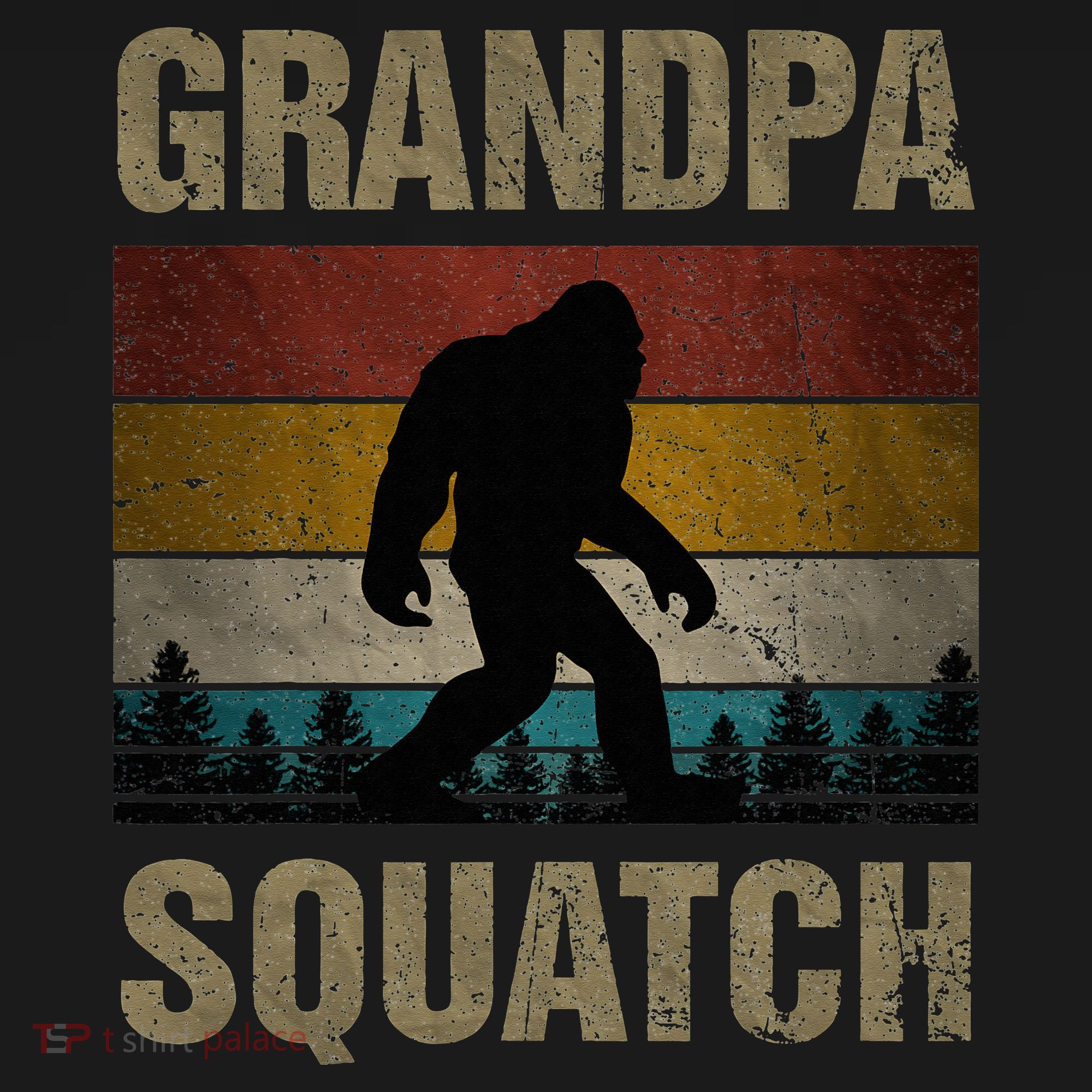 Grandpa Squatch Bigfoot Grandpa Sasquatch Yeti Family Women's Hoodie