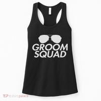 Groom Squad Bachelor Party Drinking Team Wedding Groomsman Women's Tank Top thumb 0