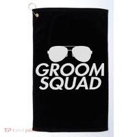 Groom Squad Bachelor Party Drinking Team Wedding Groomsman Golf Towel thumb 0
