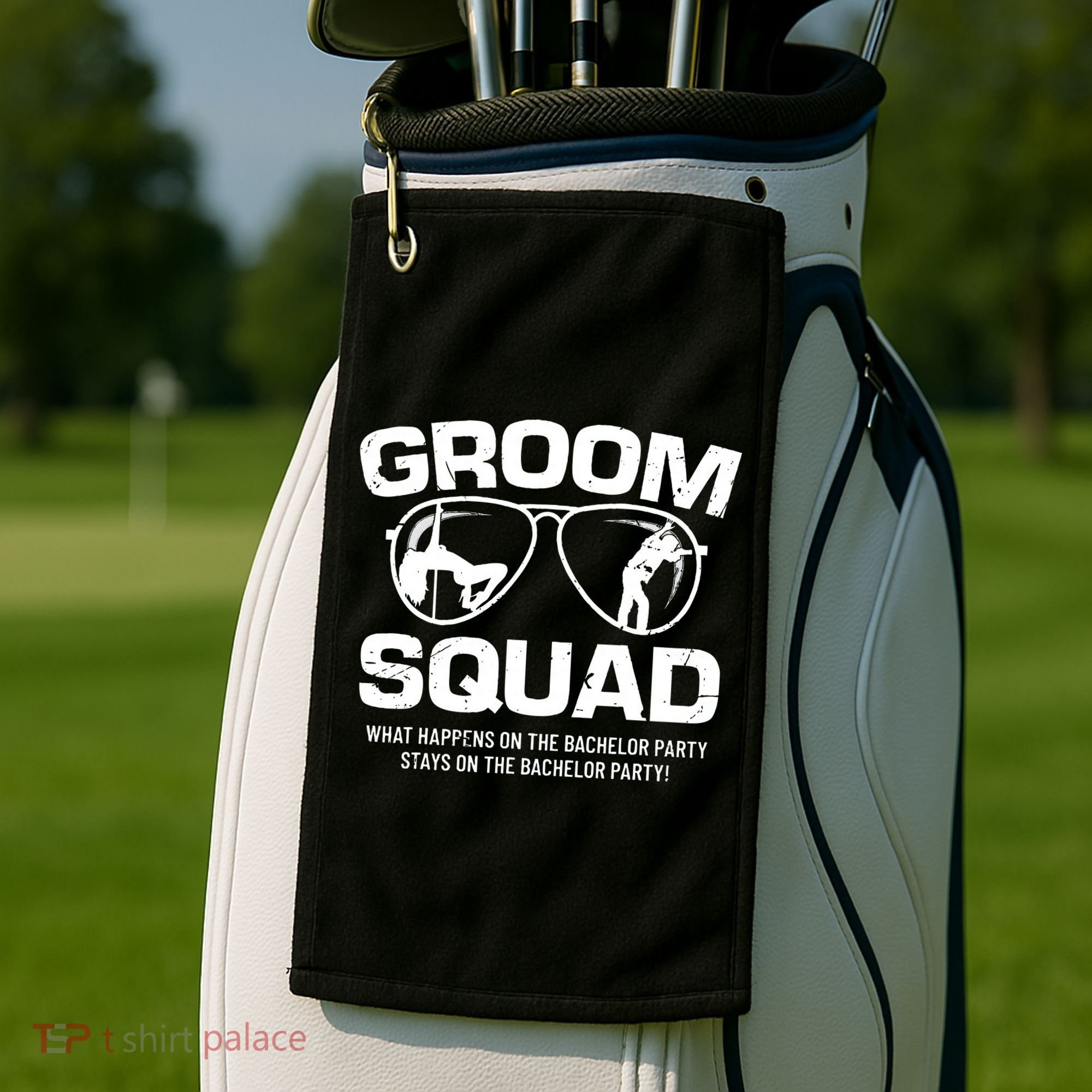 Groom Squad Bucks Groom Groomsmen Bachelor Party Golf Towel