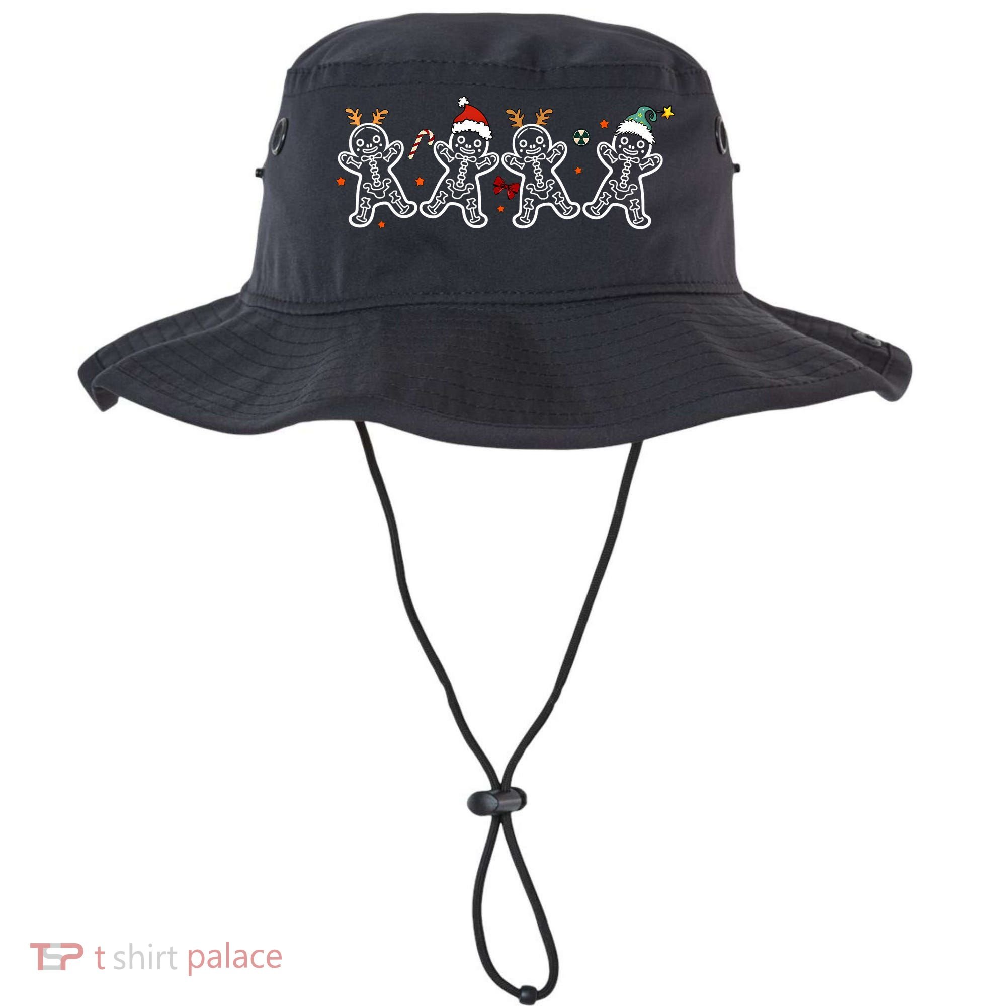 Gingerbread Skeleton Christmas Radiology Shir Xray Tech Bucket Hat