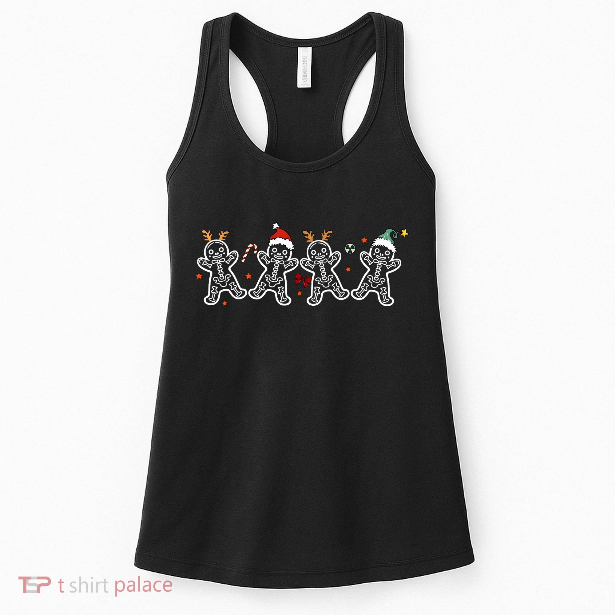 Gingerbread Skeleton Christmas Radiology Shir Xray Tech Women's Tank Top
