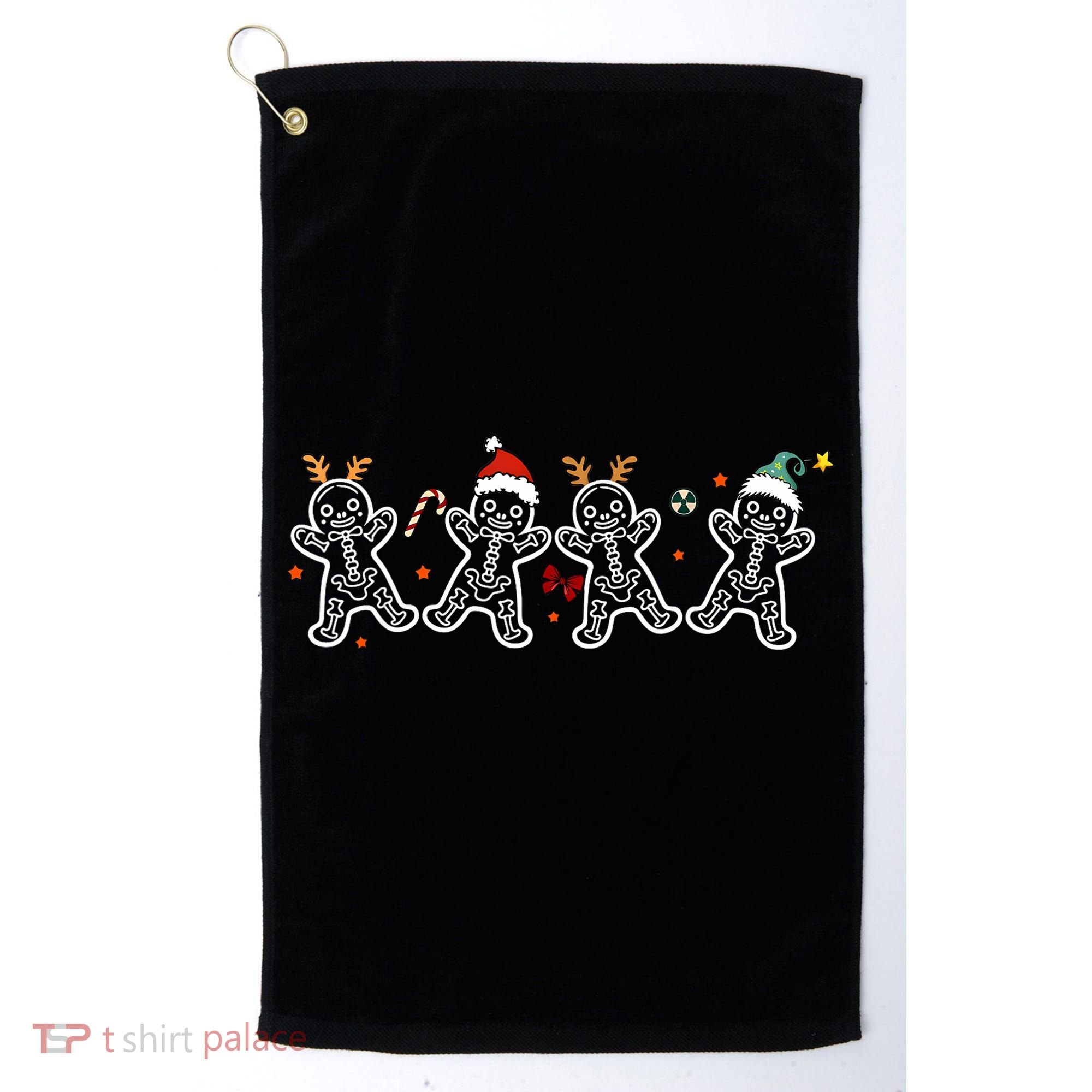 Gingerbread Skeleton Christmas Radiology Shir Xray Tech Golf Towel