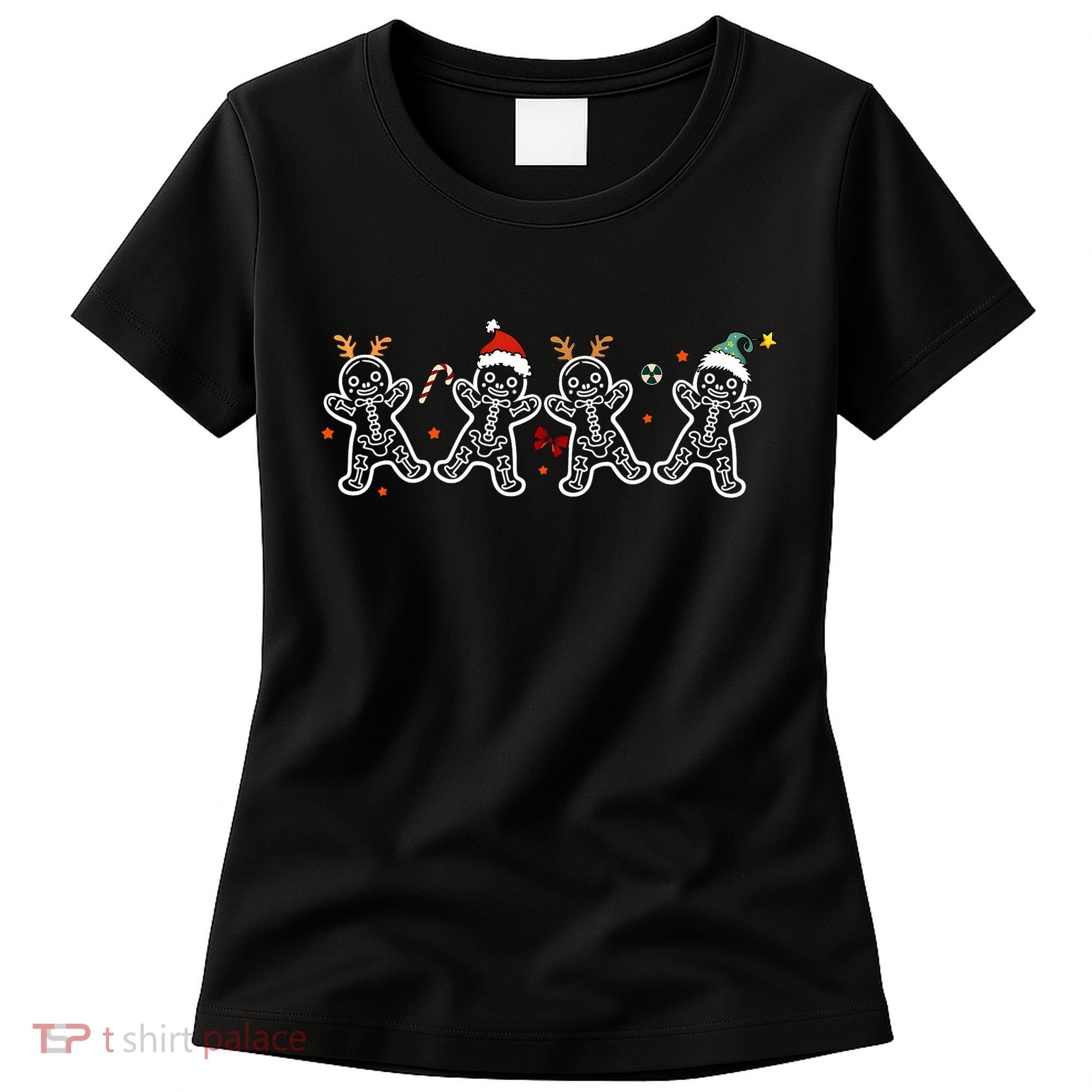 Gingerbread Skeleton Christmas Radiology Shir Xray Tech Women's T-Shirt