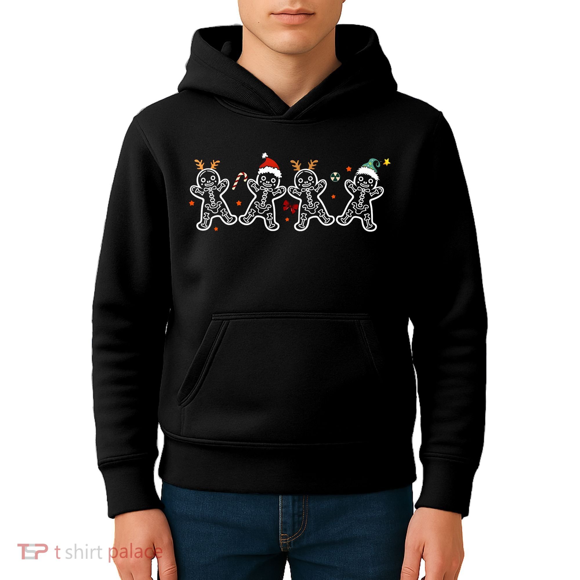 Gingerbread Skeleton Christmas Radiology Shir Xray Tech Kids Hoodie