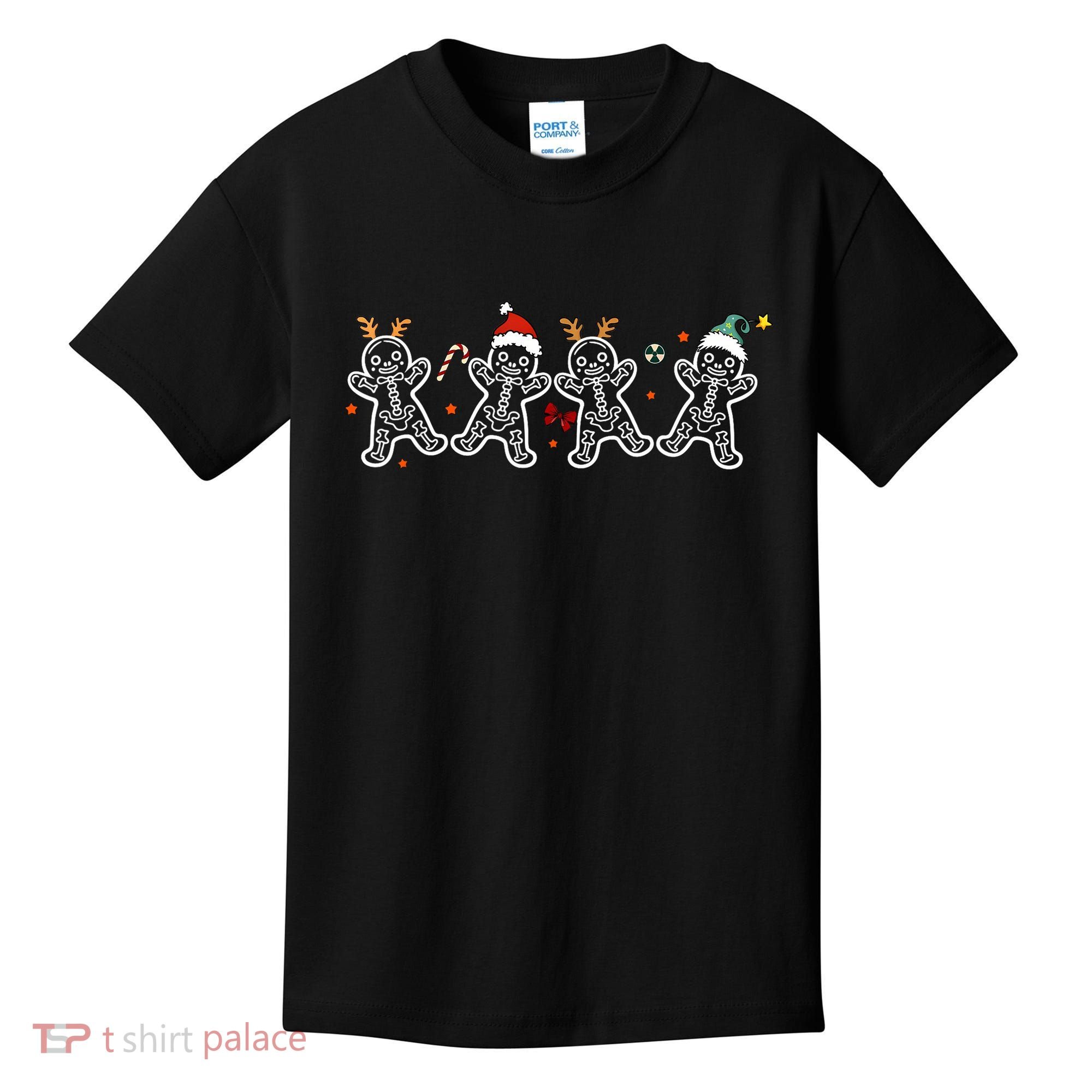 Gingerbread Skeleton Christmas Radiology Shir Xray Tech Kids T-Shirt