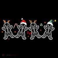 Gingerbread Skeleton Christmas Radiology Shir Xray Tech Kids T-Shirt thumb 4