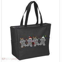 Gingerbread Skeleton Christmas Radiology Shir Xray Tech Tote Bag thumb 2