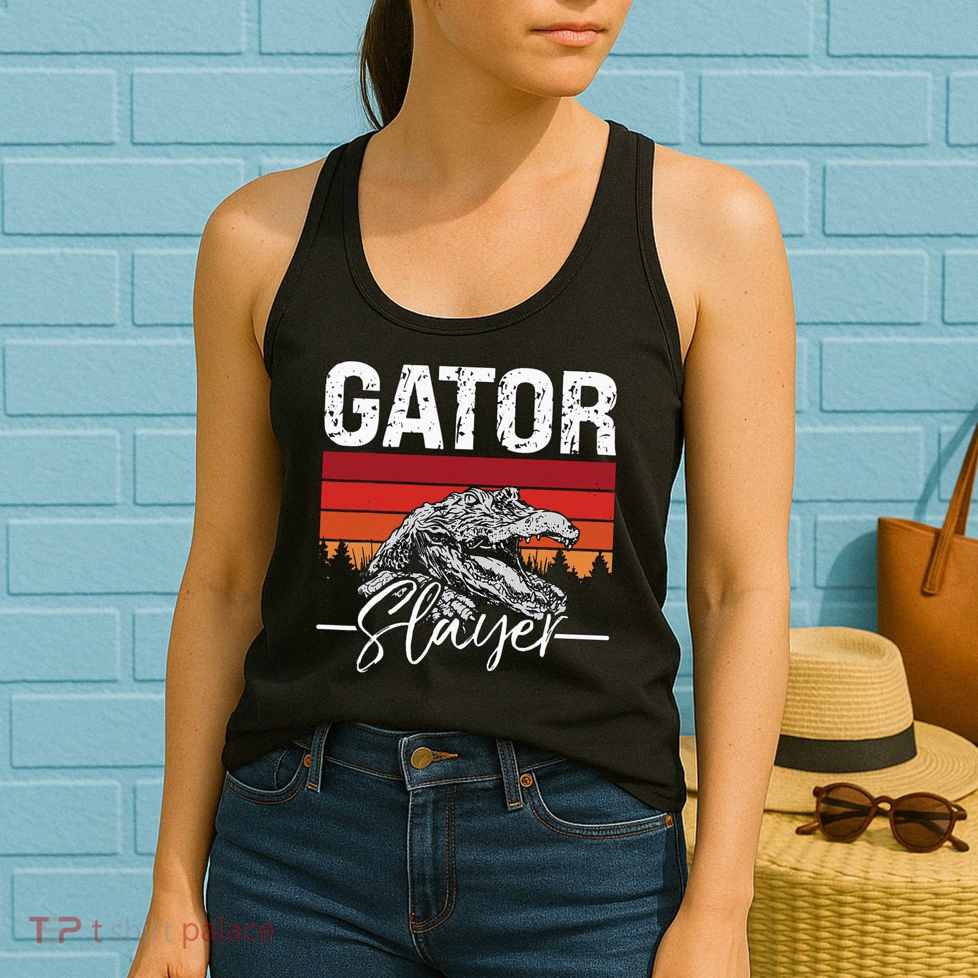 Gator S.L.A.Y.E.R Crocodiles Gator Hunting Alligator Hunting Women's Tank Top