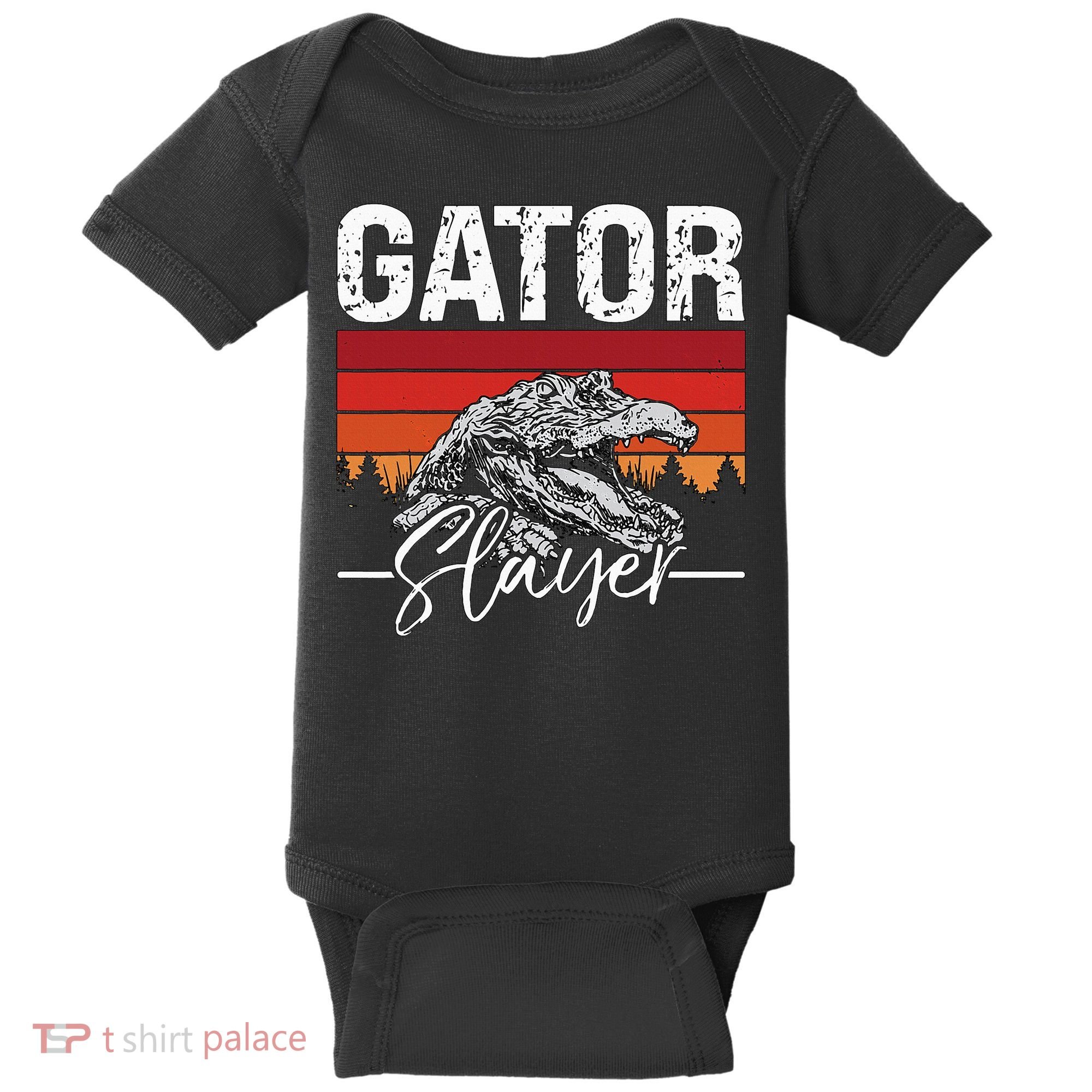 Gator S.L.A.Y.E.R Crocodiles Gator Hunting Alligator Hunting Baby Bodysuit