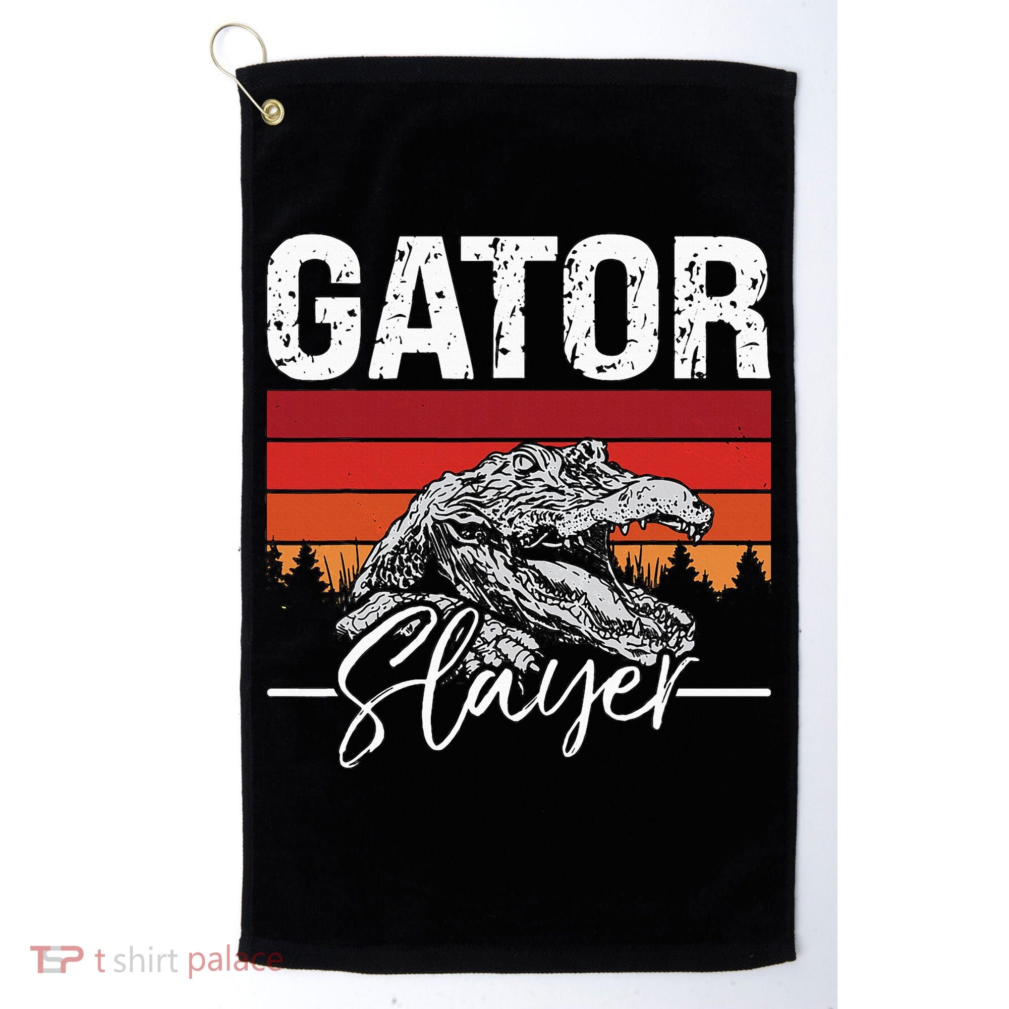 Gator S.L.A.Y.E.R Crocodiles Gator Hunting Alligator Hunting Golf Towel
