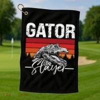 Gator S.L.A.Y.E.R Crocodiles Gator Hunting Alligator Hunting Golf Towel thumb 1